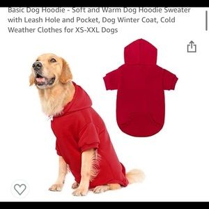 Kooltail Warm Dog Sweater with leash hole and Hood